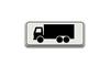 RVV Verkeersbord OB11 - Onderbord - Geldt alleen voor vrachtauto's vrachtwagens wit rechthoek breed